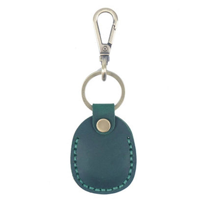 Leather Airtag Holder Keychain