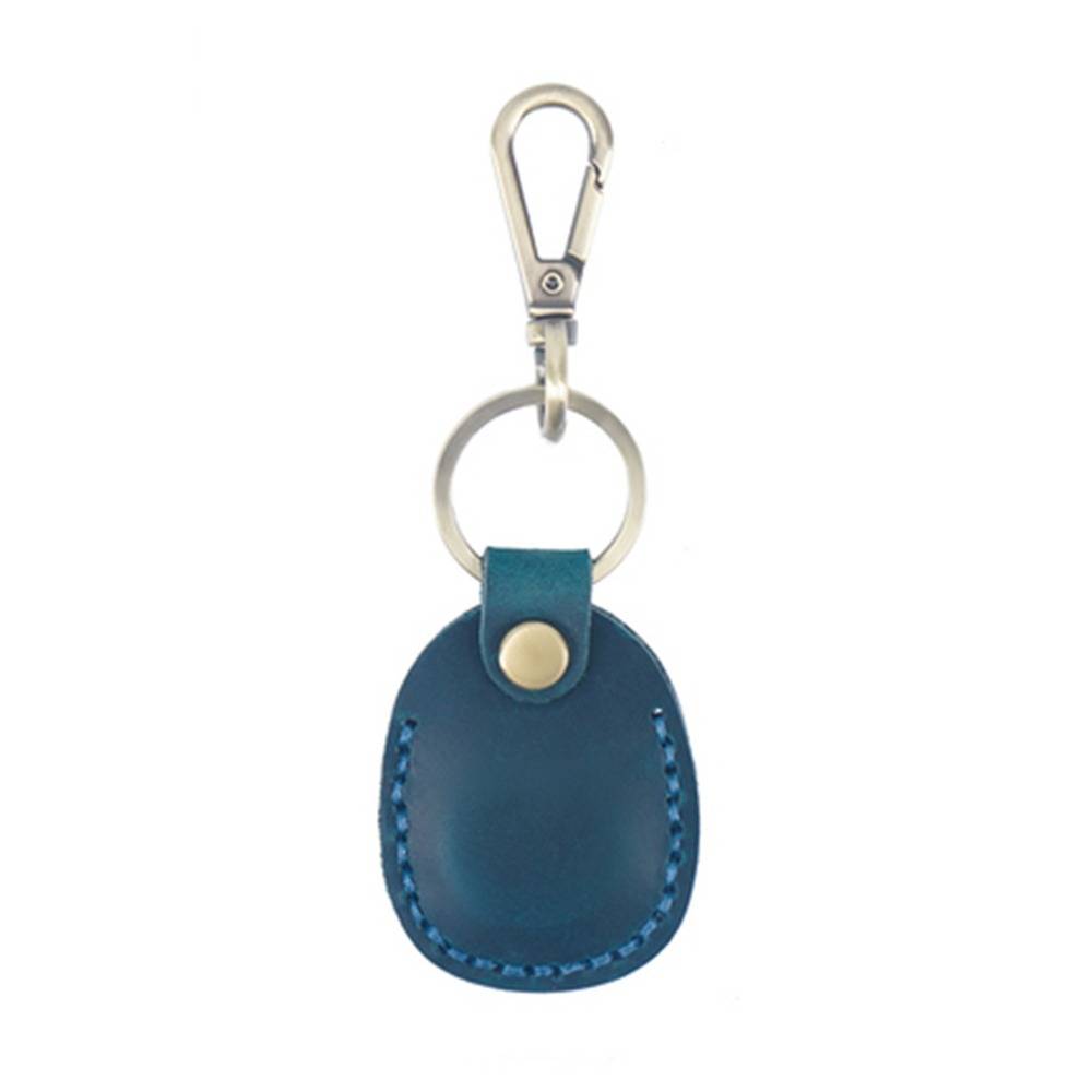 Leather Airtag Holder Keychain