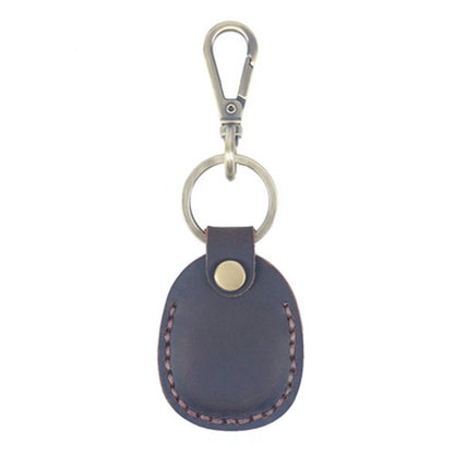 Leather Airtag Holder Keychain