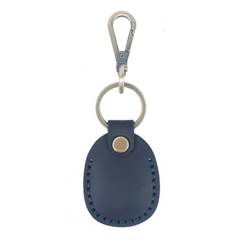 Leather Airtag Holder Keychain 