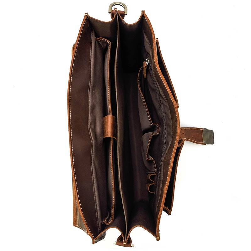 Leather briefcase for men 