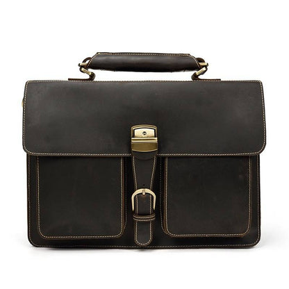 Leather briefcase for men 