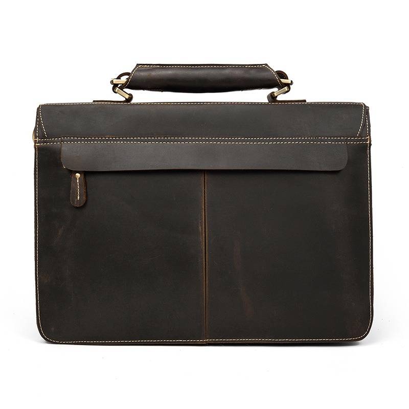 Leather briefcase for men 