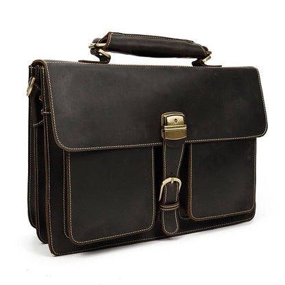 Leather briefcase for men 