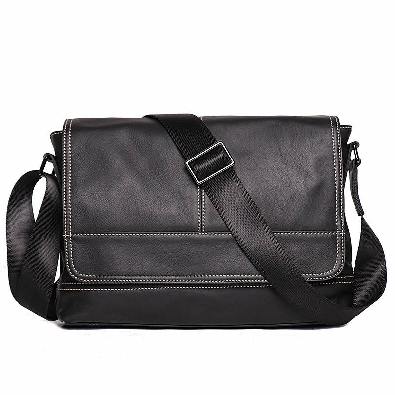 Men Leather Messenger Bag