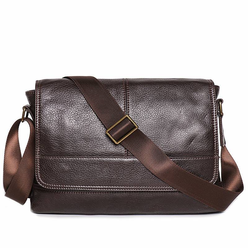 Men Leather Messenger Bag