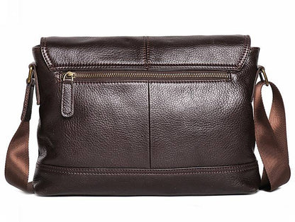 Men Leather Messenger Bag