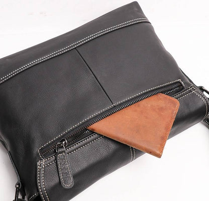 Men Leather Messenger Bag