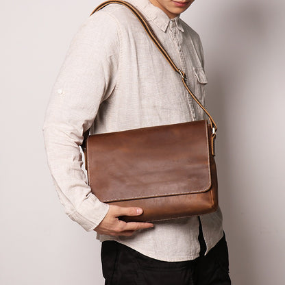 Mens Leather Messenger Bags 