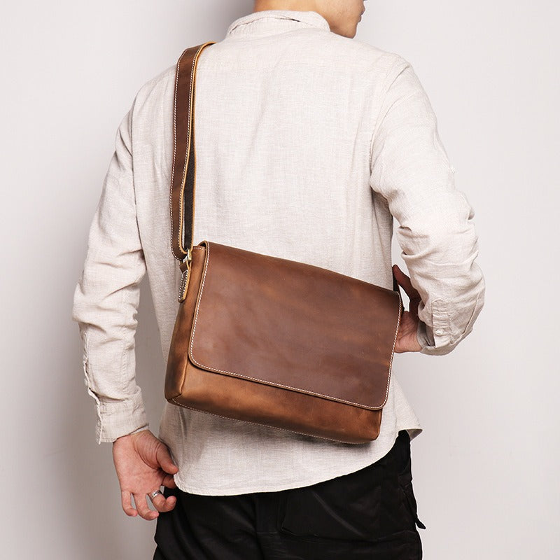 Mens Leather Messenger Bags 