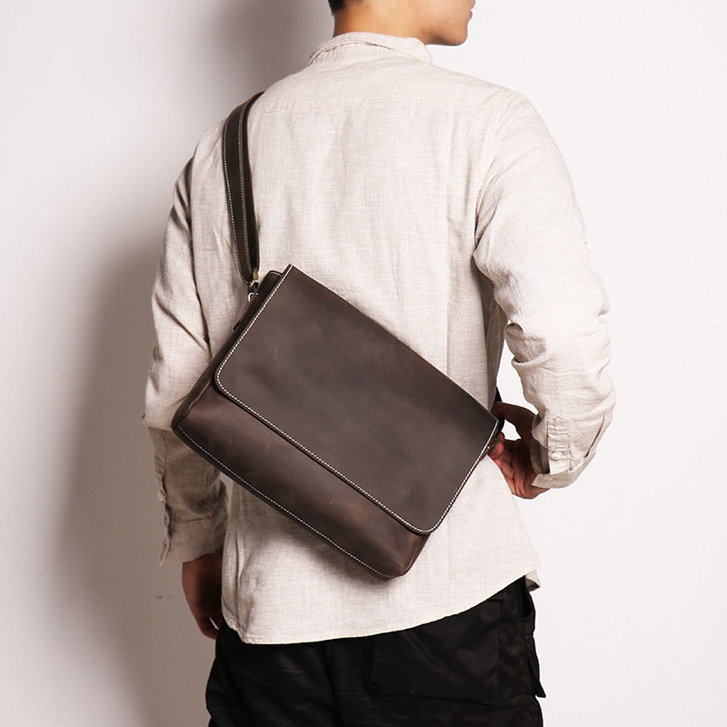 Mens Leather Messenger Bags 