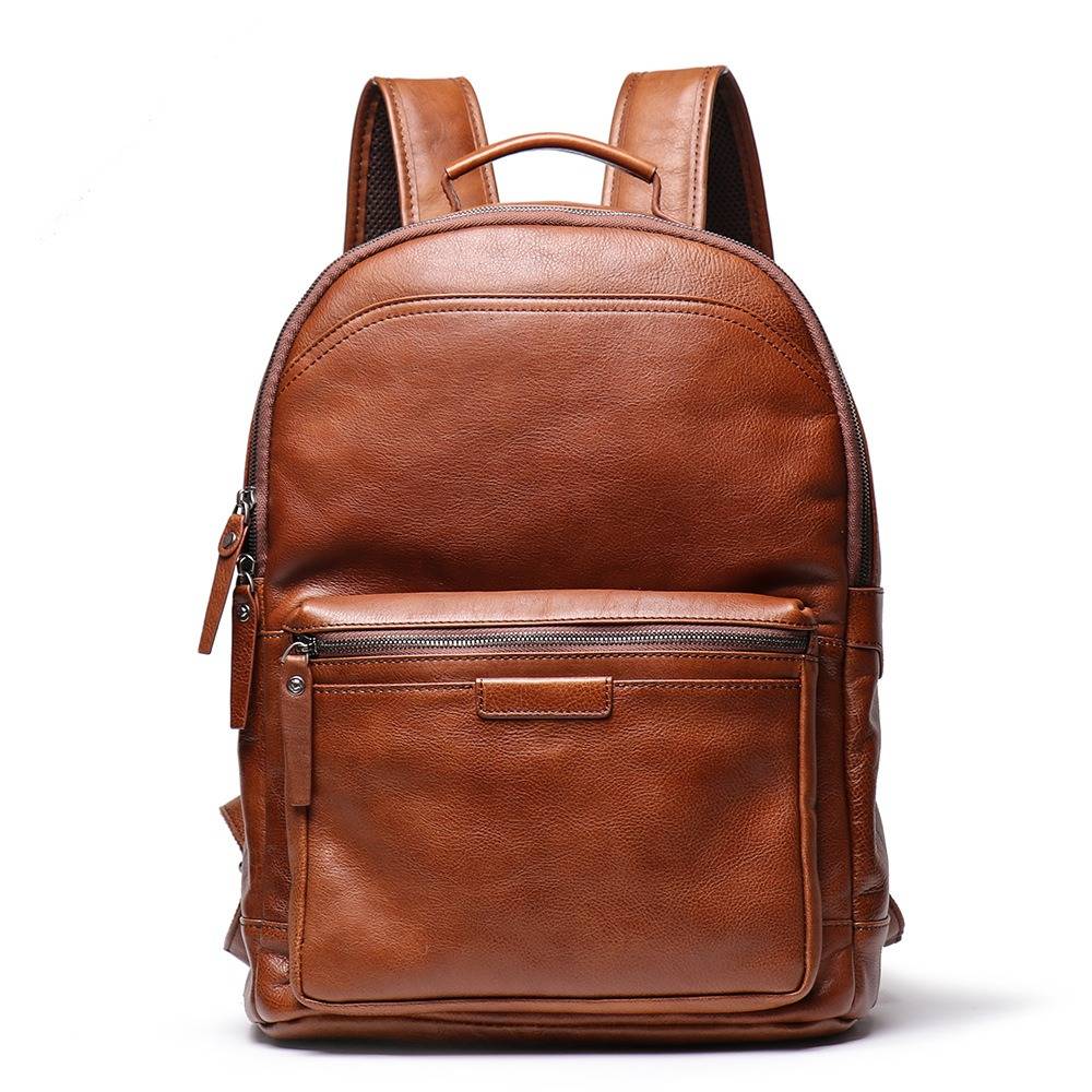 Mens leather backpack 