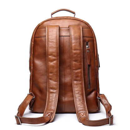 Mens leather backpack 