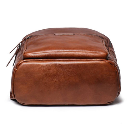 Mens leather backpack