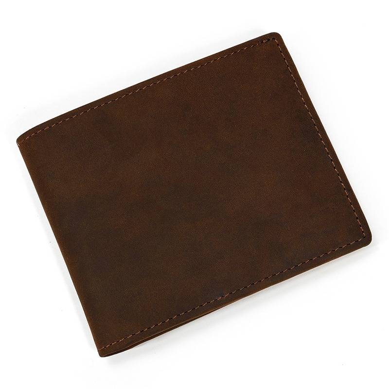 Mens leather trifold wallet 