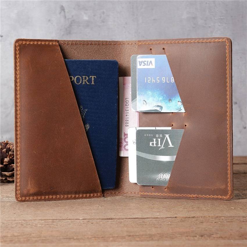 Passport cover leather