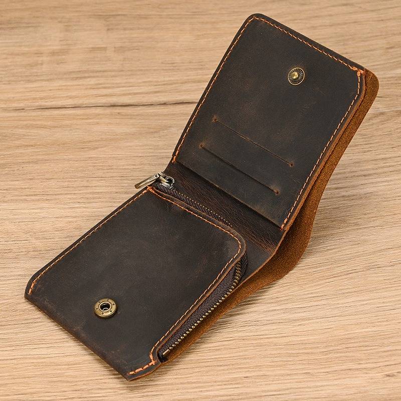 bifold leather wallet mens 