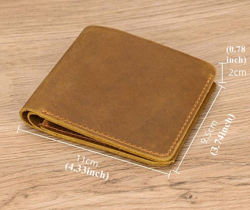 bifold leather wallet mens 