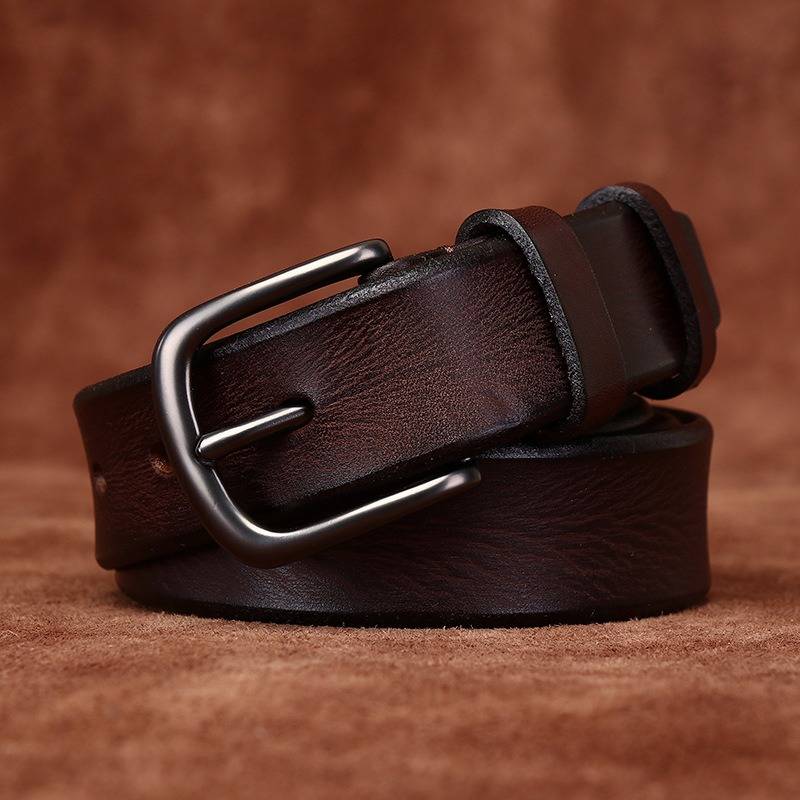 black leather belt womens