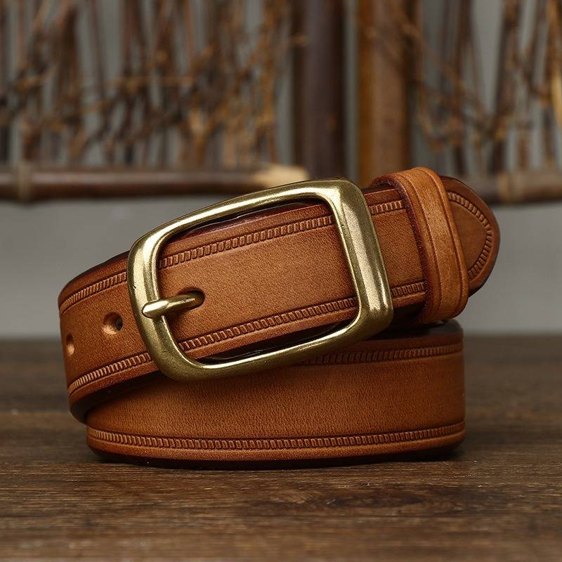 brown leather belt mens