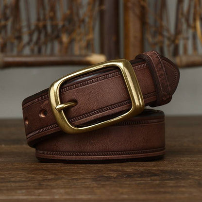 brown leather belt mens