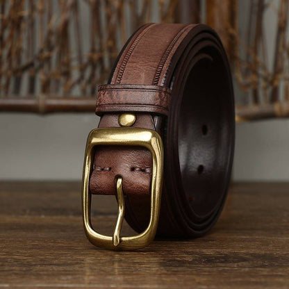 brown leather belt mens