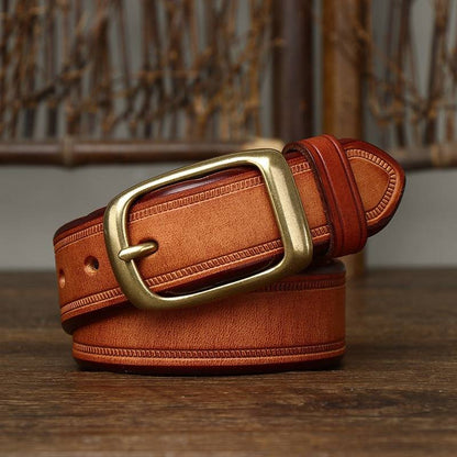 brown leather belt mens