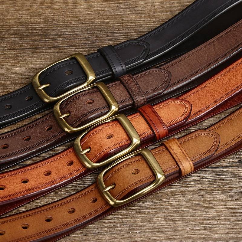 brown leather belt mens