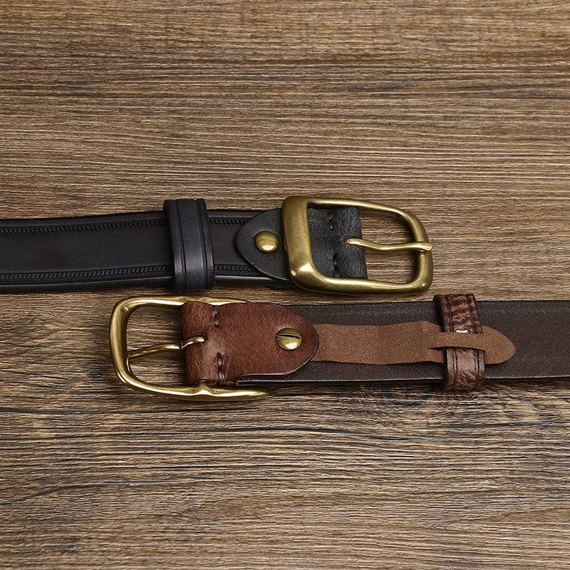 brown leather belt mens