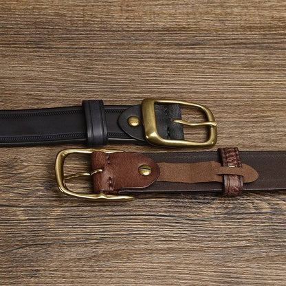 brown leather belt mens