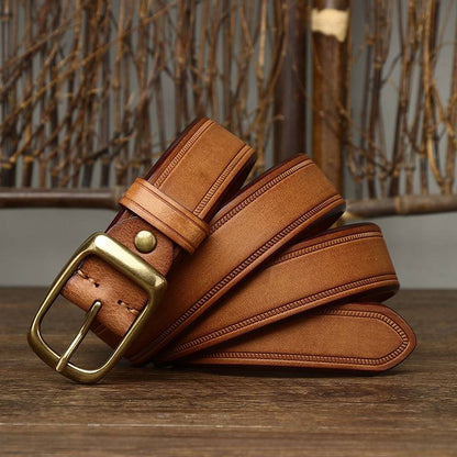 brown leather belt mens