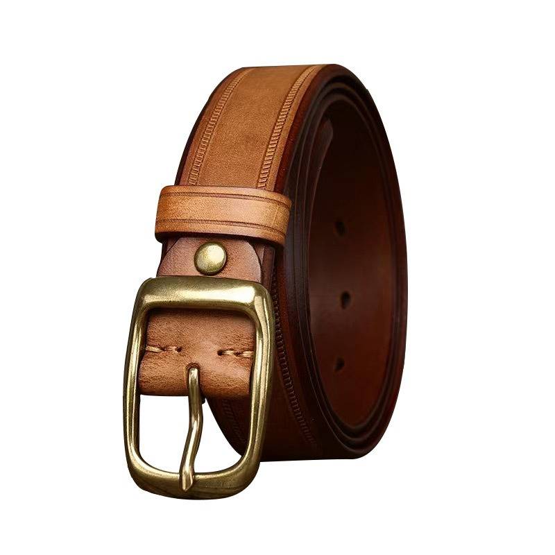 brown leather belt mens