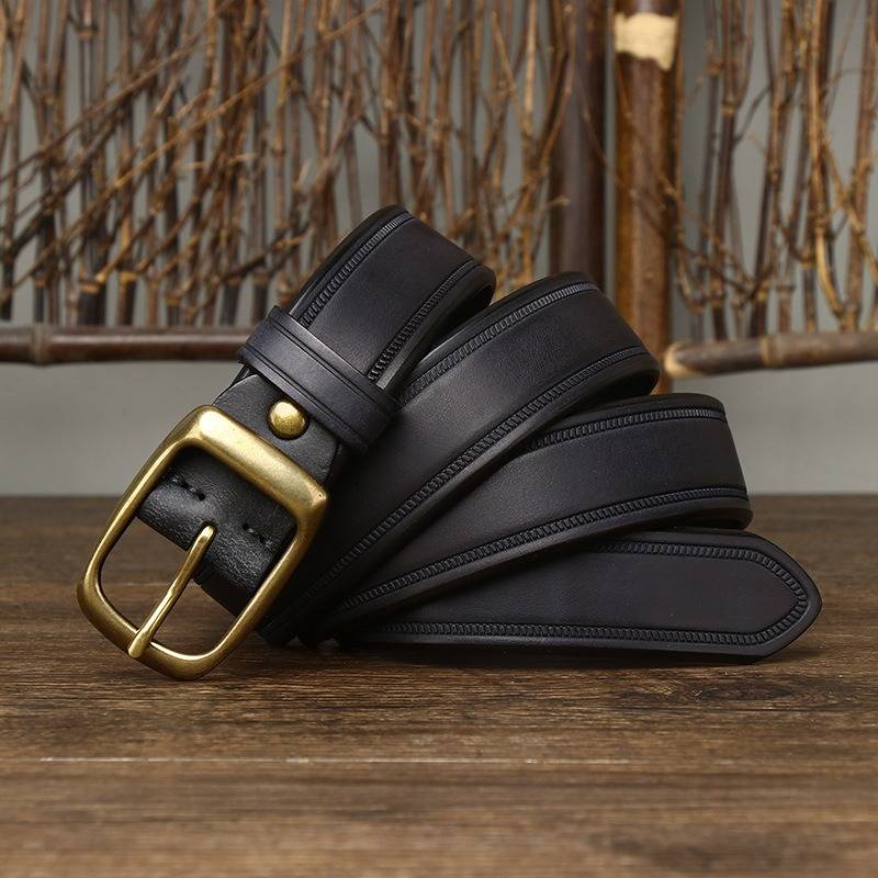 brown leather belt mens