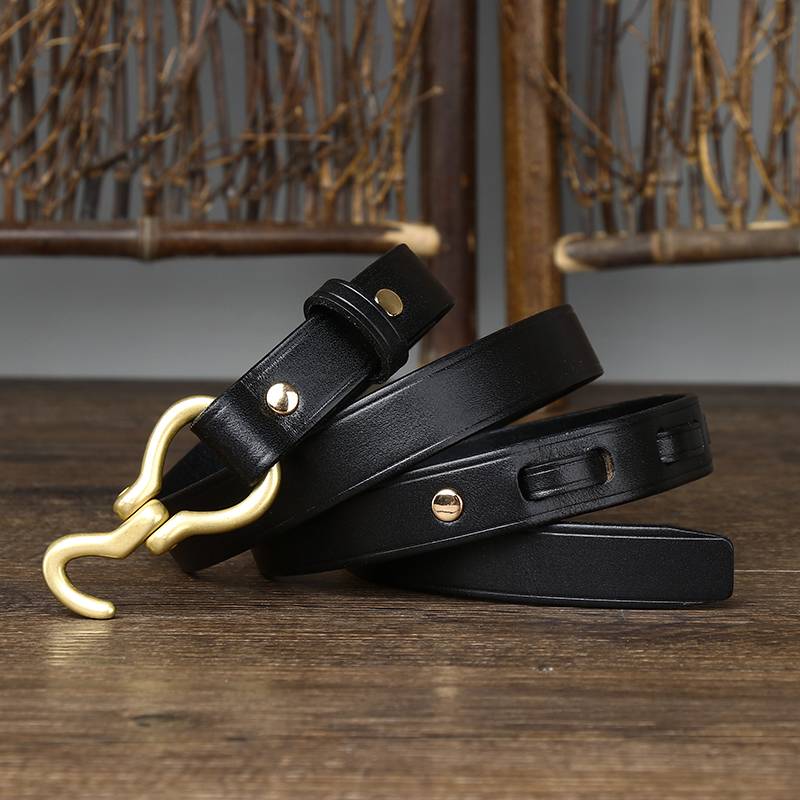 brown leather belt womens