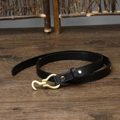 brown leather belt womens