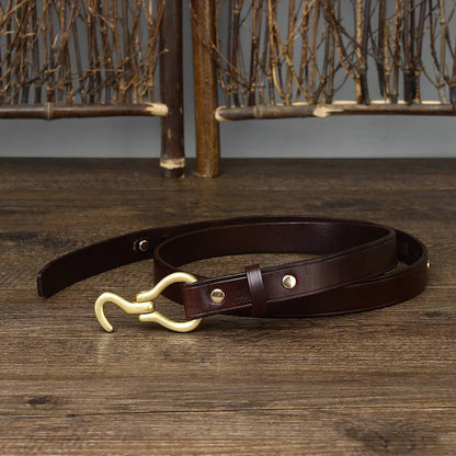 brown leather belt womens