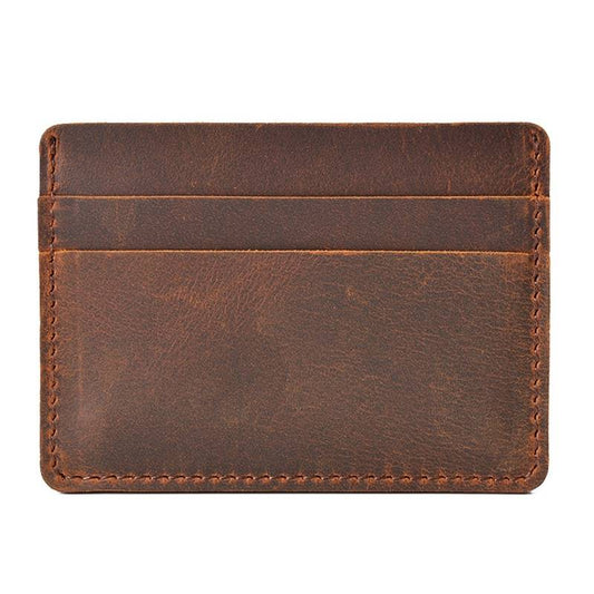 Leather Credit Card Holder Slim Wallet