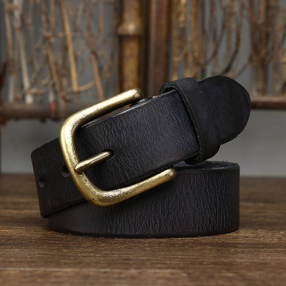 Ceinture de style rétro classique délavée pour hommes