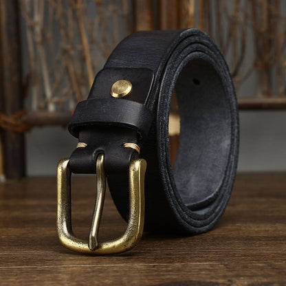 Ceinture de style rétro classique délavée pour hommes