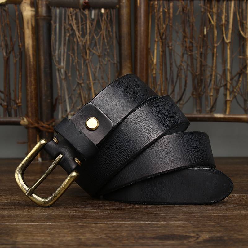 Ceinture de style rétro classique délavée pour hommes