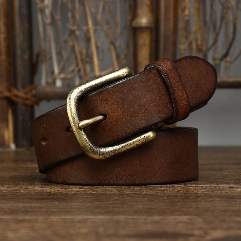 Ceinture de style rétro classique délavée pour hommes