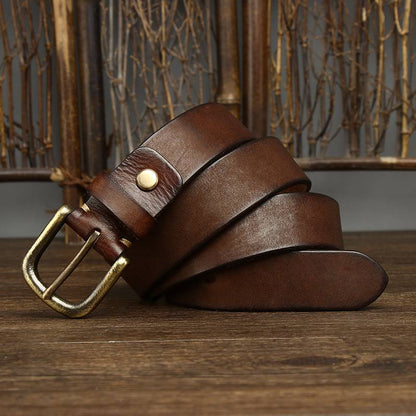 Ceinture de style rétro classique délavée pour hommes