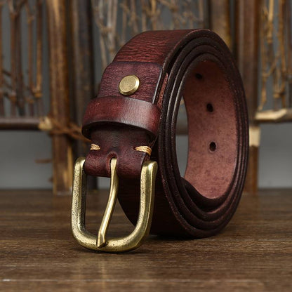 Ceinture de style rétro classique délavée pour hommes