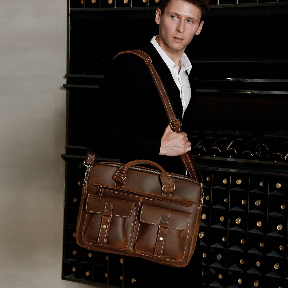 laptop leather bag for men