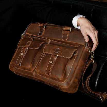 laptop leather bag for men 