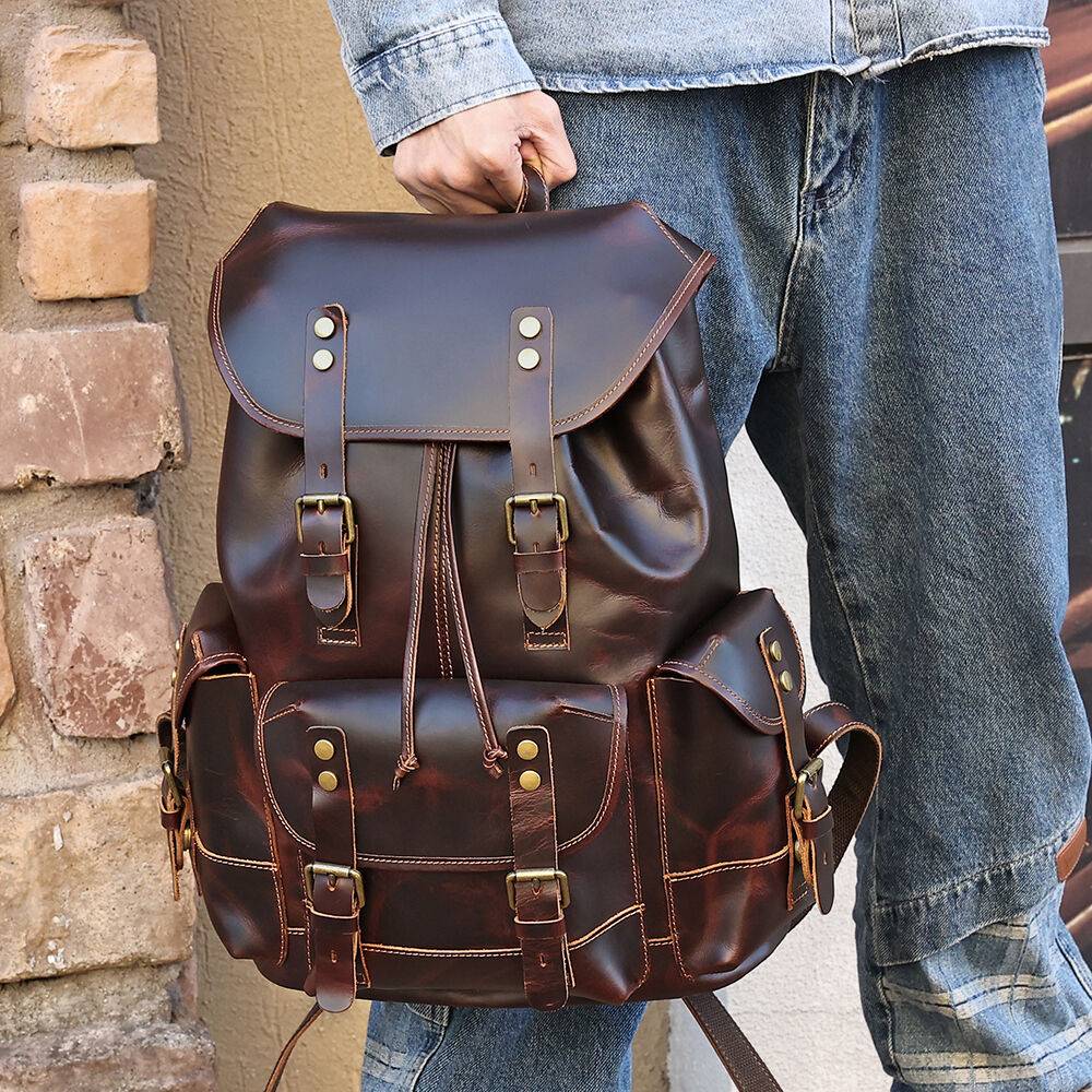 leather backpack for women