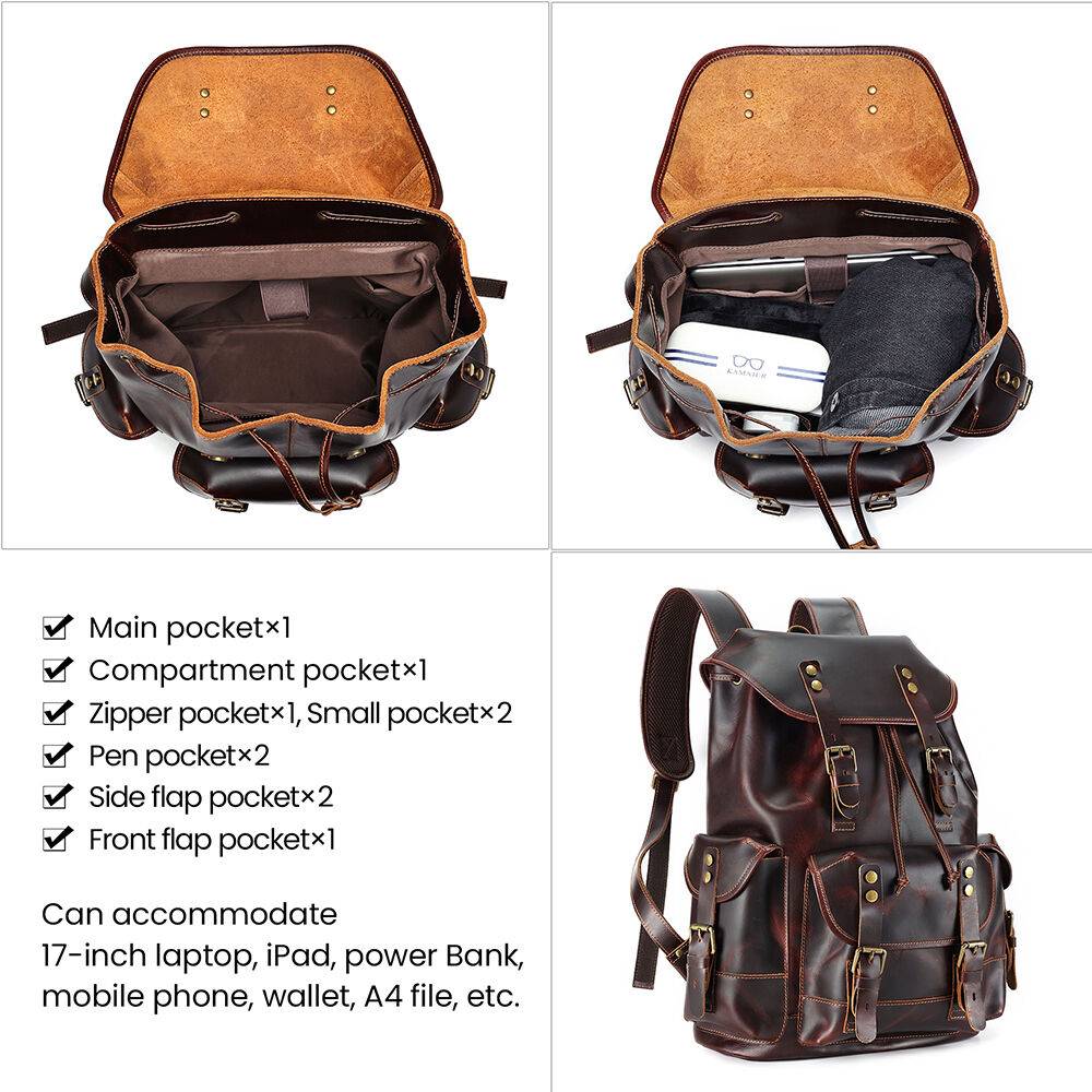 leather backpack for women