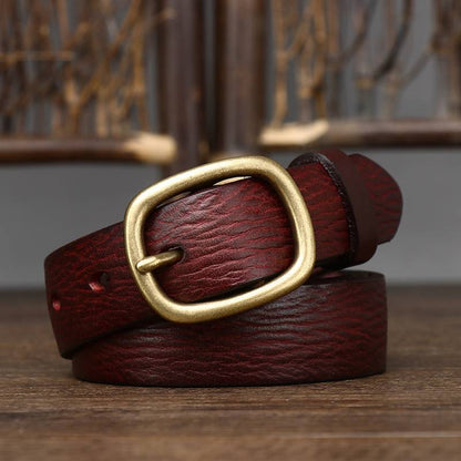 leather belt women