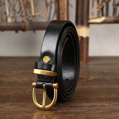 Fashion Women Skinny Leather Belts for Jeans Pants -0.7" Width