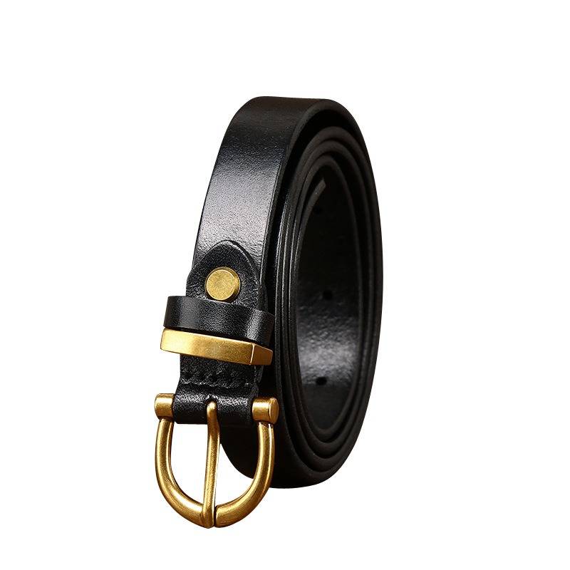 Fashion Women Skinny Leather Belts for Jeans Pants -0.7" Width